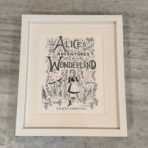 Rifle Paper Co. Framed Alice in Wonderland Art Print - 12” x 14”
